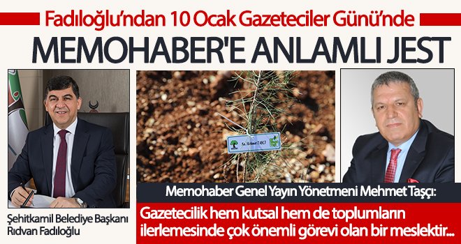 10 Ocak Gazeteciler gününde memohaber'e 'En Zarif Hediye'