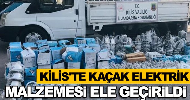 105 bin lira değerinde kaçak elektrik malzemesi ele geçirildi