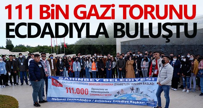 111 bin gazi torunu ecdadıyla buluştu