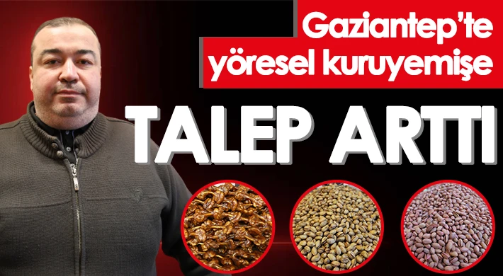 Gaziantep’te kışın vazgeçilmezleri tezgahlarda yerini aldı