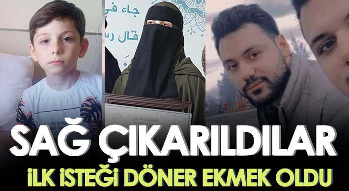 Enkazdan 106 saat sonra sağ çıkarıldı, ilk isteği döner ekmek oldu