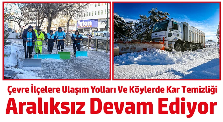 Gaziantep Büyükşehir, Kar Çalışmalarını Sürdürüyor