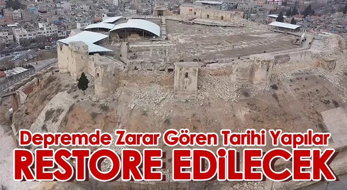 Gaziantep'te depremde zarar gören tarihi yapılar restore edilecek