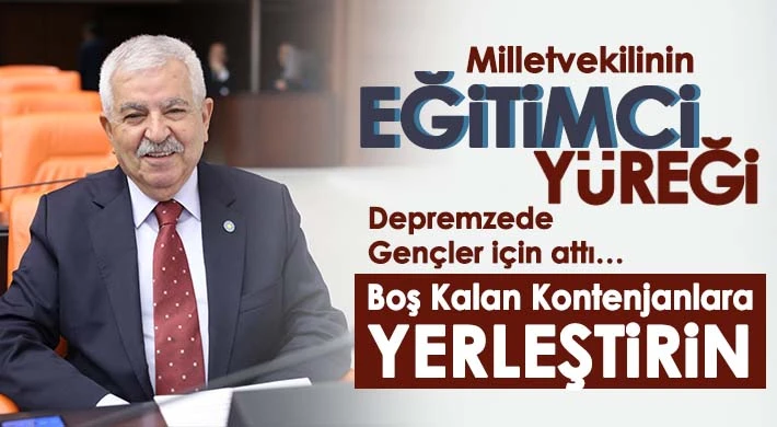 Milletvekilinin Eğitimci Yüreği Depremzede Gençler İçin Attı…