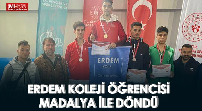 Erdem'li karateci madalya ile döndü