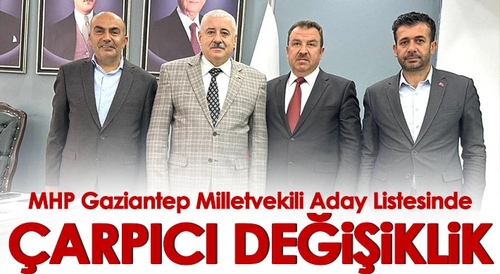 MHP Gaziantep Milletvekili Aday Listesinde Çarpıcı Değişiklik