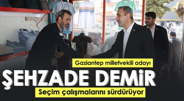 Şehzade Demir seçim çalışmalarını sürdürüyor