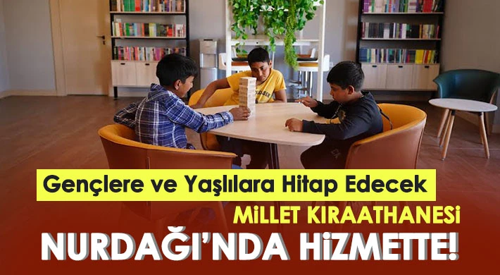 Nurdağı’nda gençlere ve yaşlılar için millet kıraathanesi