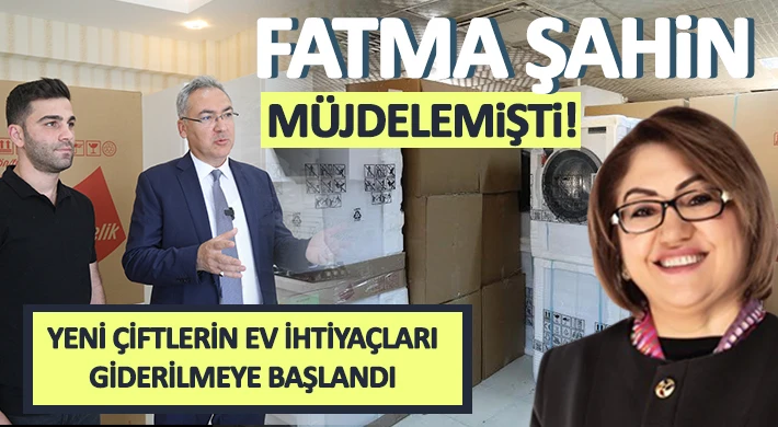 Yeni çiftlerin ev ihtiyaçları giderilmeye başlandı