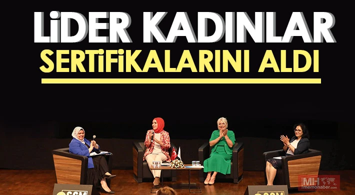 Lider kadınlar sertifikalarını aldı