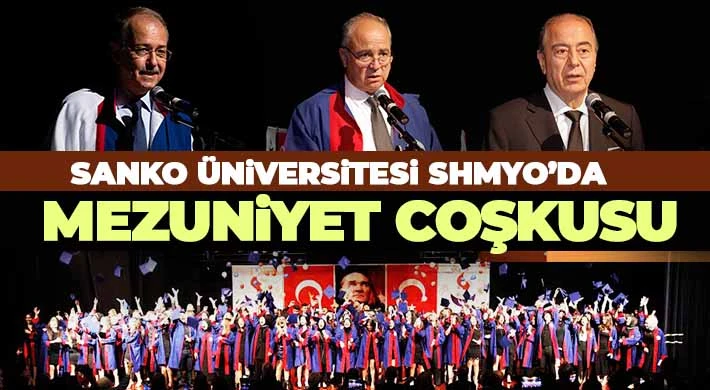 SANKO Üniversitesi SHMYO’da mezuniyet coşkusu