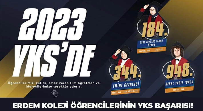 Erdem Koleji Öğrencilerinin YKS Başarısı!