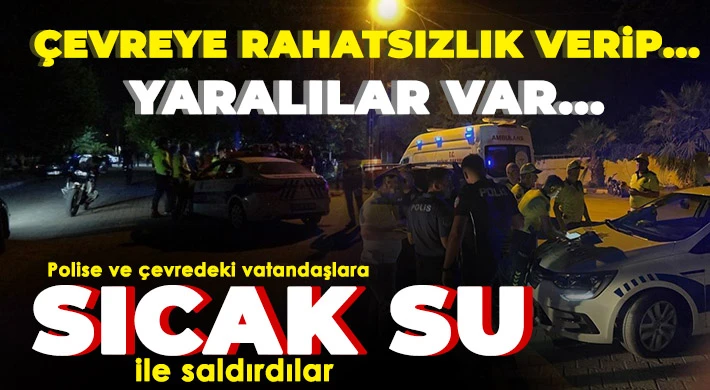 Çevreye rahatsızlık veren vatandaş polise saldırdı: 4 yaralı