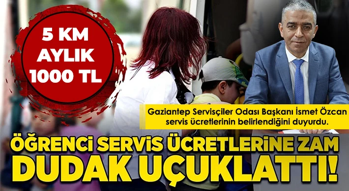 Gaziantep'te servis ücretlerine zam geldi...