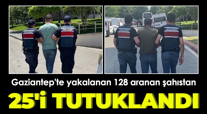 Jandarma ekipleri, çeşitli suçlardan aranan 128 şahsı yakaladı