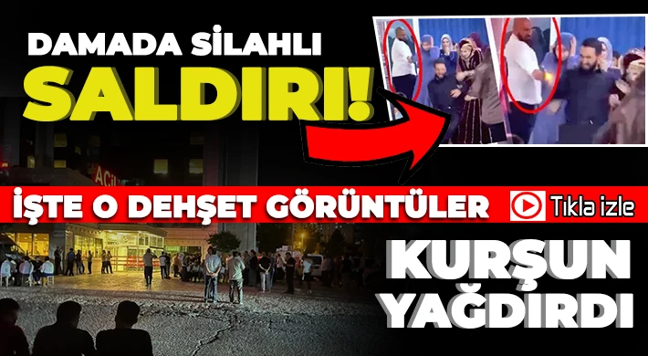 Silahlı saldırı anı kamerada: 1'i ağır 2 yaralı