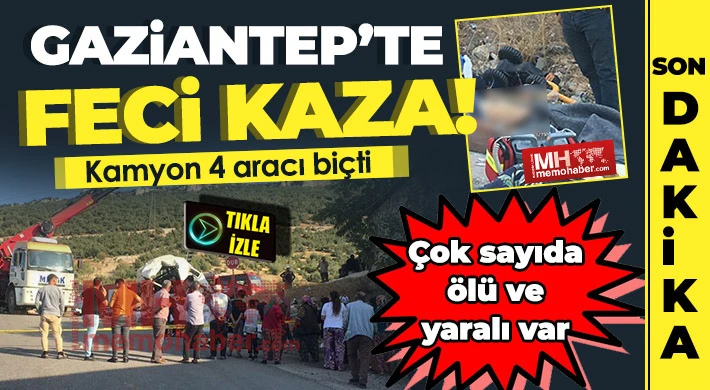 Gaziantep'te katliam gibi kaza: Çok sayıda ölü var