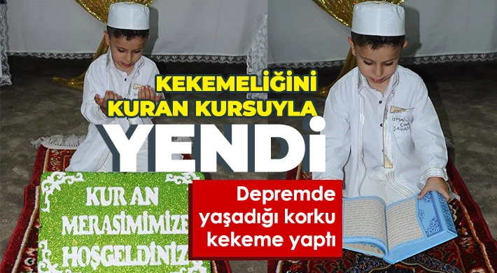 Hocaların gayreti ile kekemeliğini yendi