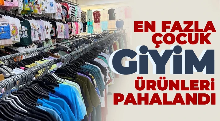 Ekim ayında en fazla çocuk giyim ürünleri pahalandı