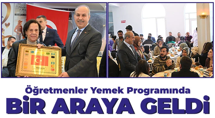 Oğuzeli’nde öğretmenler yemek programında bir araya geldi