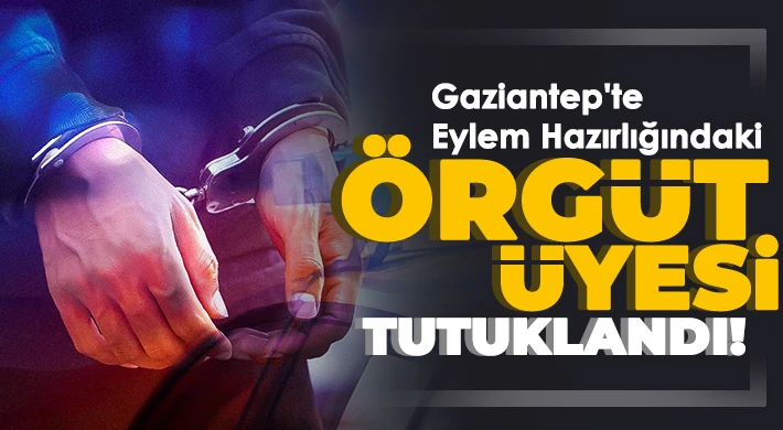 Yakalanan örgüt üyesi tutuklandı