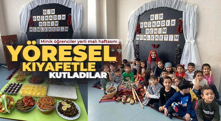 Anaokulu öğrencileri yerli malı haftasını kutladı