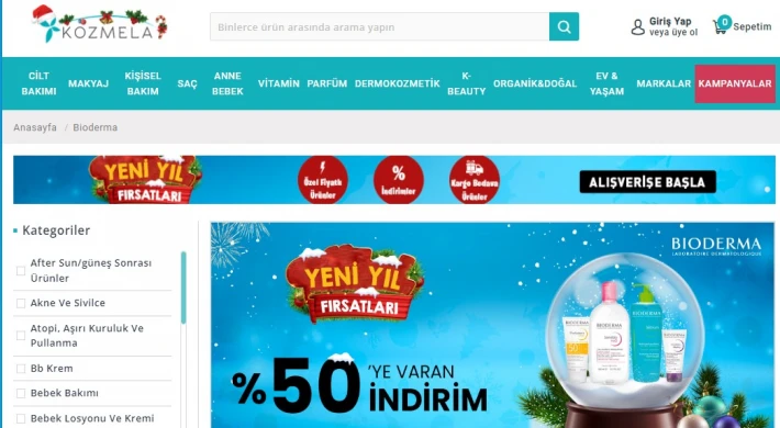 Bioderma Ürünleri Sizi Bekliyor!