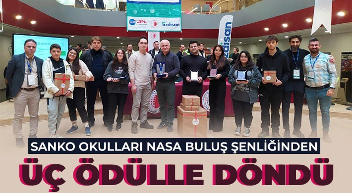 SANKO Okulları NASA Buluş Şenliğinden üç ödülle döndü