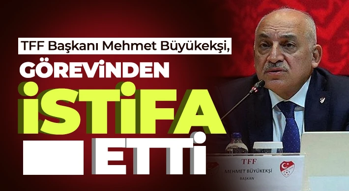 TFF Başkanı Mehmet Büyükekşi istifa etti!