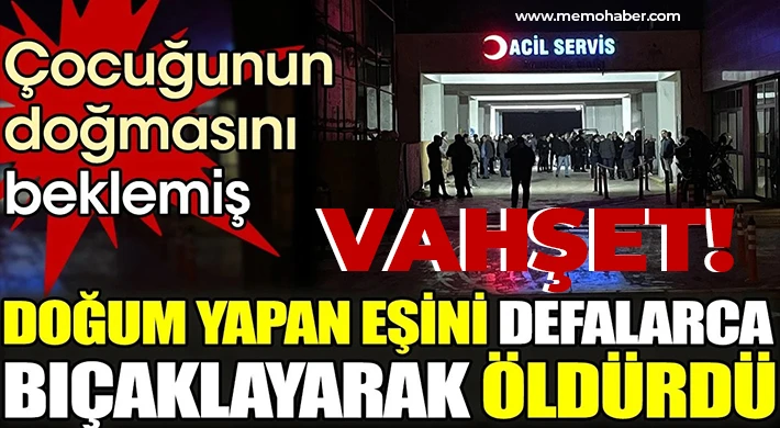 Yeni doğum yapan eşini defalarca bıçaklayarak öldürdü