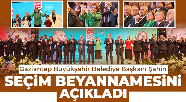 Başkan Şahin, seçim beyannamesini açıkladı