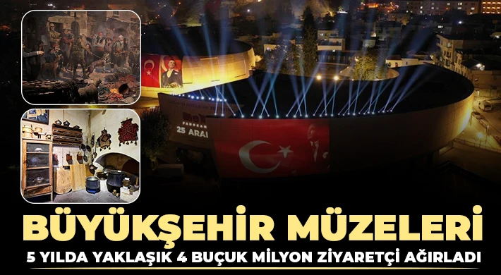 Büyükşehir Müzeleri 5 yılda yaklaşık 4 buçuk milyon ziyaretçi ağırladı