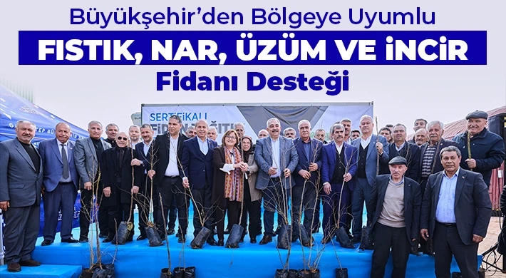 Büyükşehir’den Çiftçiye Fidan Desteği