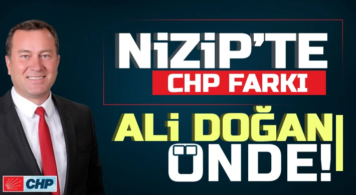 Nizip’te CHP adayı Ali Doğan önde