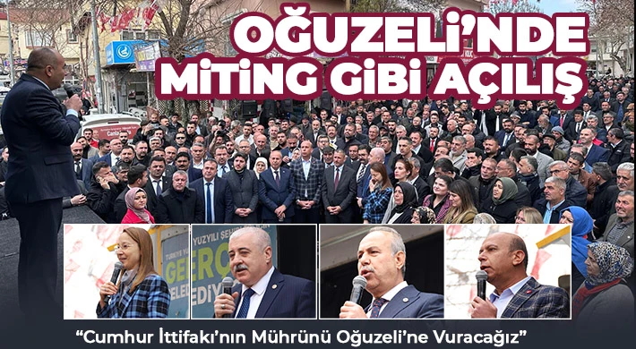 Oğuzeli’nde Miting Gibi Açılış