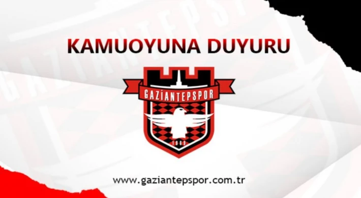 Gaziantepspor için ilk adım atıldı