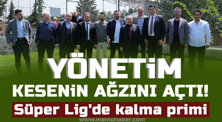 Yönetim kesenin ağzını açtı!