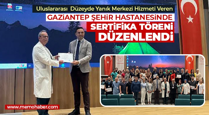 Gaziantep Şehir Hastanesindeki Yanık Merkezi Uluslararası Hizmet Veriyor