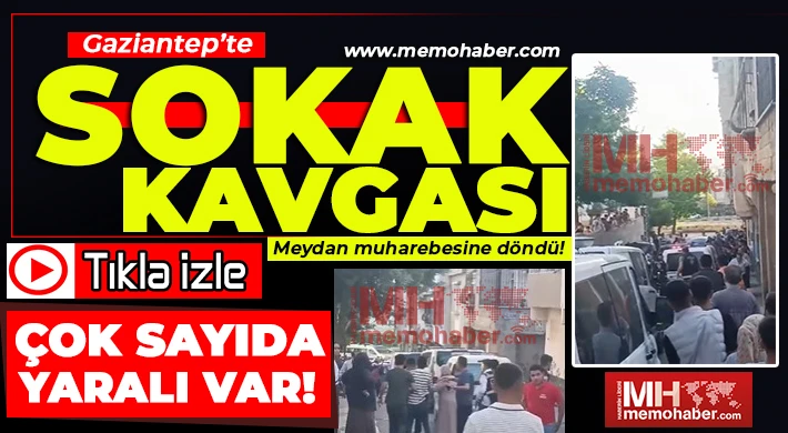 Gaziantep’te Meydan Savaşı! İki Gurup Birbirine Acımasızca Saldırdı!