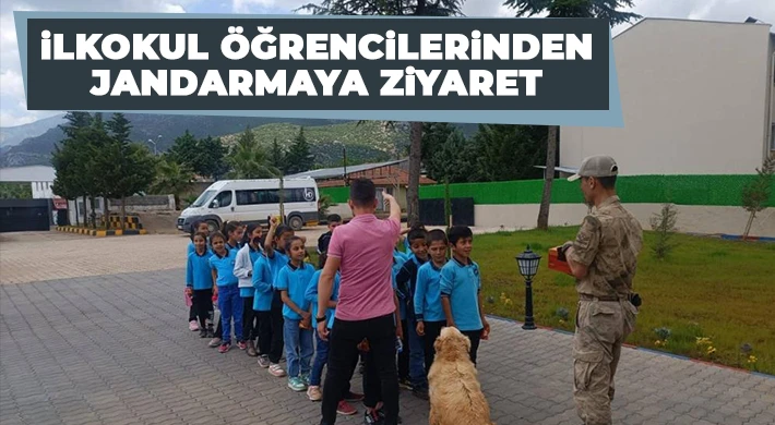 İlkokul öğrencilerinden jandarmaya ziyaret