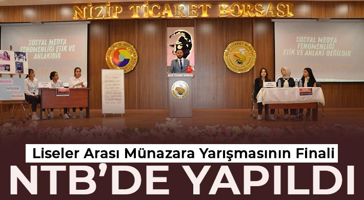 Liseler Arası Münazara Yarışmasının Finali NTB’de Yapıldı