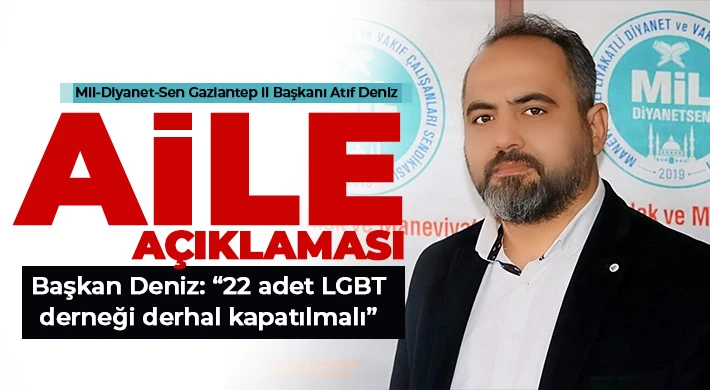 Mil-Diyanet-Sen Gaziantep İl Başkanı Deniz’den Cumhurbaşkanına Destek