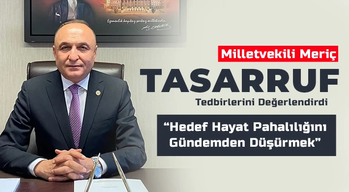 Milletvekili Meriç Tasarruf Tedbirlerini Değerlendirdi