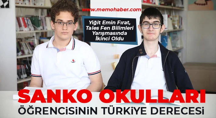 SANKO Okulları Öğrencisinin Türkiye Derecesi