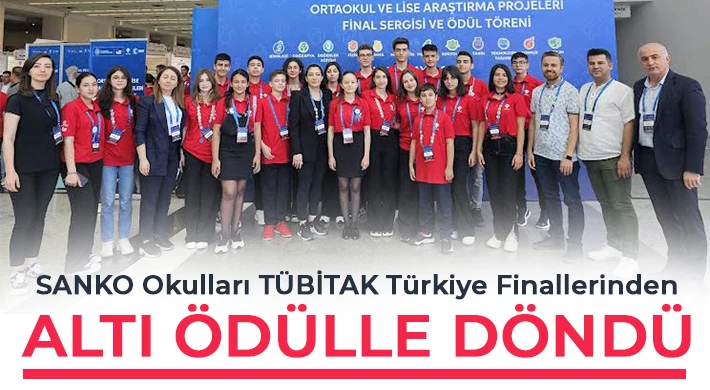 SANKO Okulları Türkiye Finallerinden altı ödülle döndü