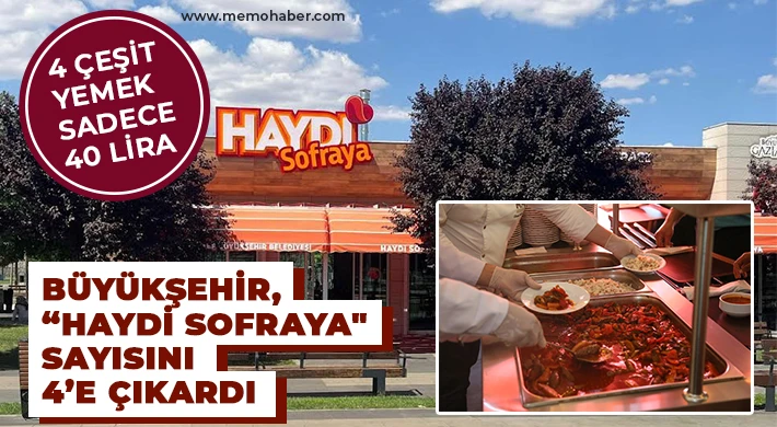  Büyükşehir, “Haydi Sofraya" sayısını 4’e çıkardı