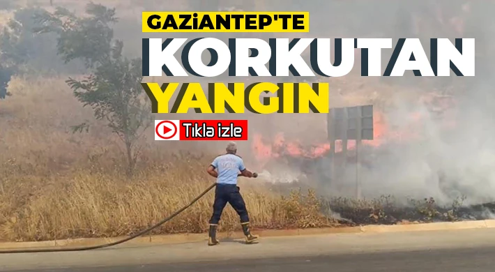 Gaziantep'te korkutan yangın söndürüldü