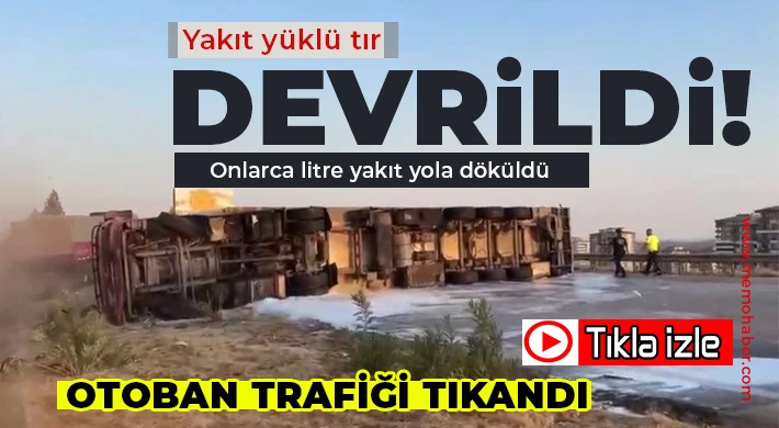 Onlarca litre yakıt yola döküldü