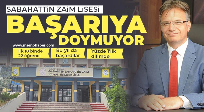 Sabahattin Zaim Lisesi başarıya doymuyor