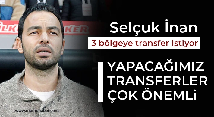 Selçuk İnan 3 bölgeye transfer istiyor